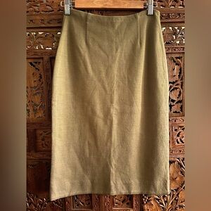 Vintage 60’s mid century taupe wool pencil skirt